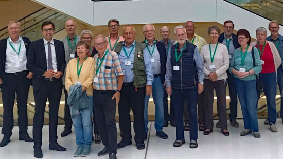 Die Besuchergruppe im Landtag